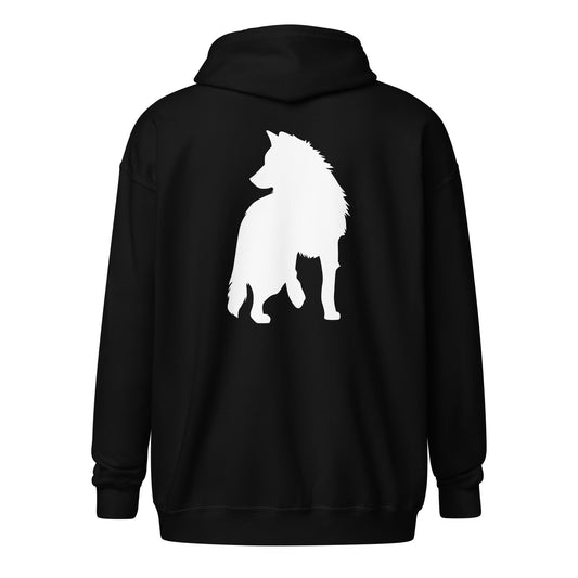 Wolf Unisex Zip Up Hoodie